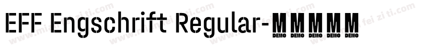 EFF Engschrift Regular字体转换